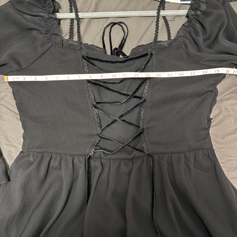 SOLD - NWT Dolls kill dark in Love lace up mini dress RUNS SMALL - Picture 11 of 11